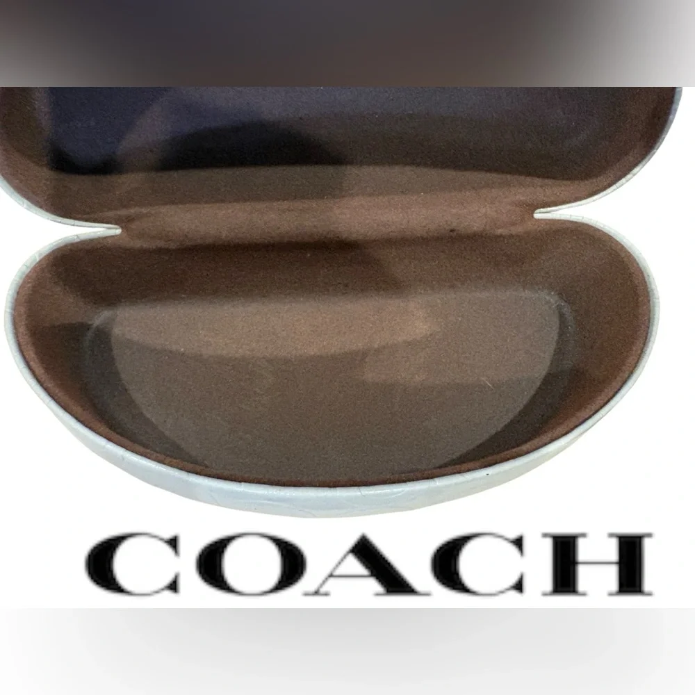COACH clam style hard-shell sunglasses case